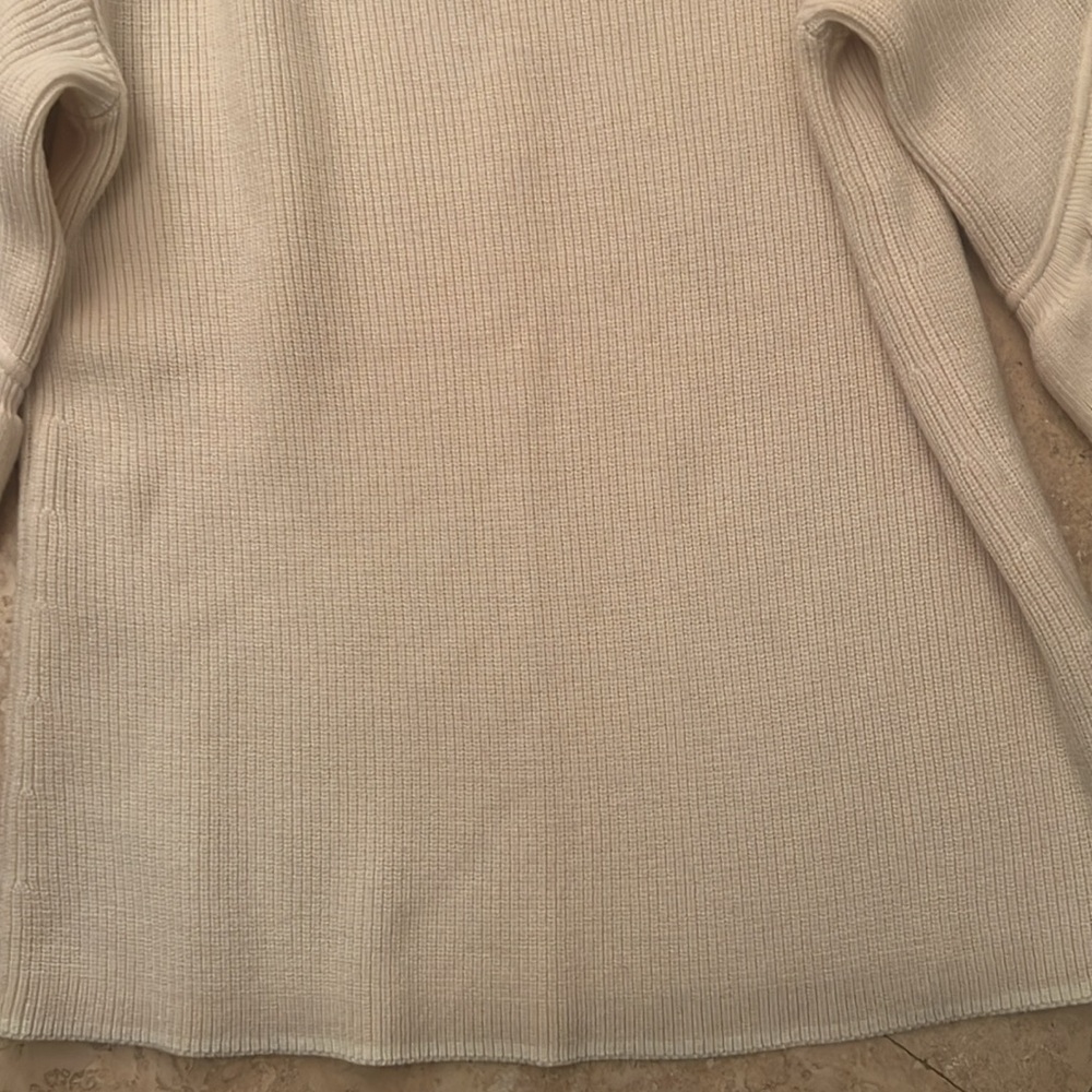 Tory Burch Ashley Ruffled Bell Sleeves Pullover Cream Sweater Size XS - Picture 7 of 13